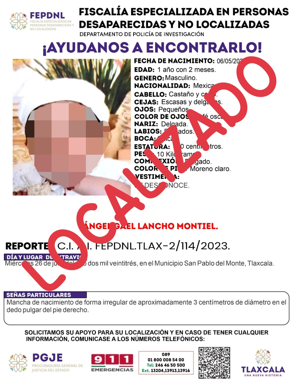Ubica PGJE en ciudad de México a mujer y menor de edad reportados como no localizados